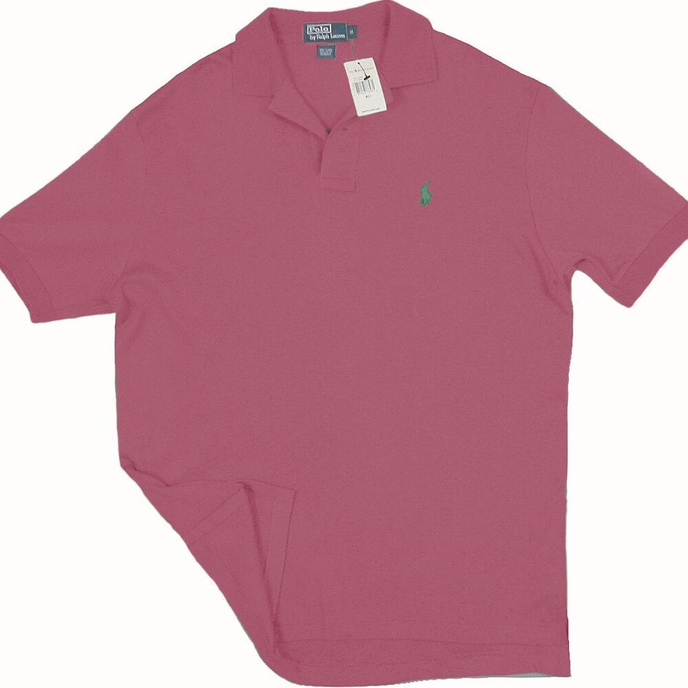 NEW Polo Ralph Lauren Polo Shirt! 4XB Weathered Berry Purple Green Player Cotton